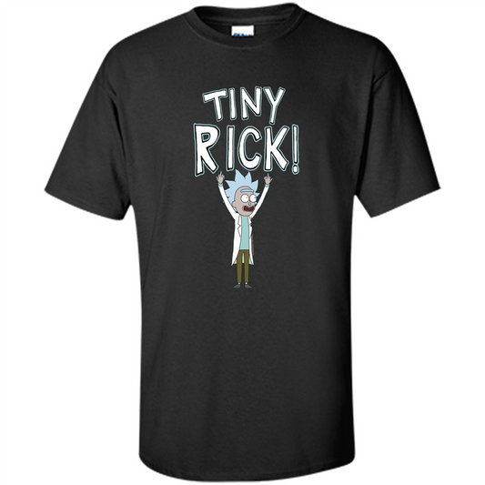 TV Series T-shirt Tiny Rick T-shirt Black