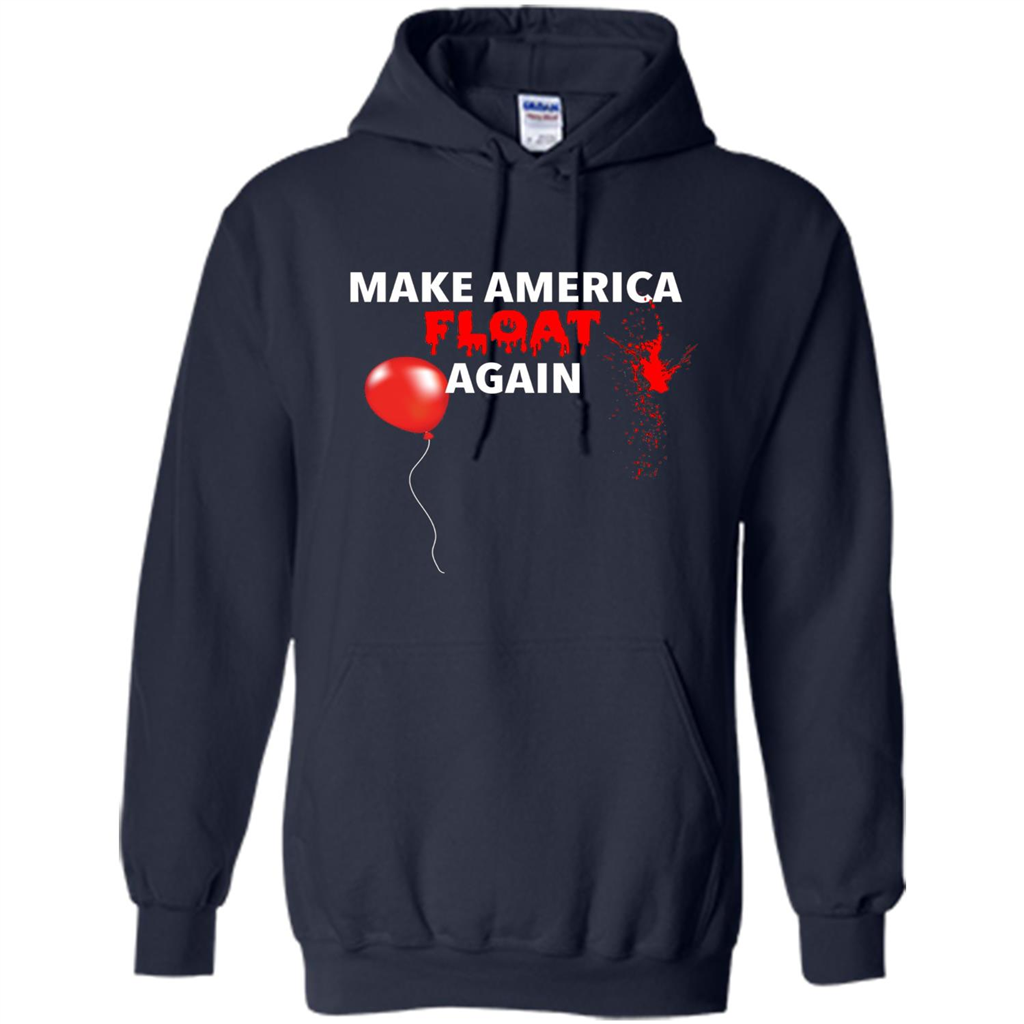 Make America Float Again T-Shirt Halloween Horror T-shirt Navy