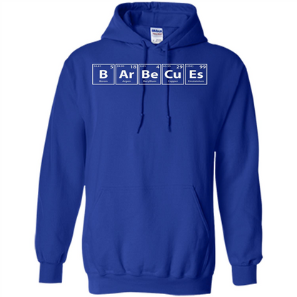 Barbecues (B-Ar-Be-Cu-Es) Funny Elements Spelling T-Shirt Royal