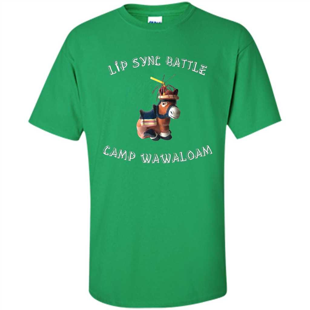 Lip Sync Camp T-shirt Camp Wawaloam Irish Green
