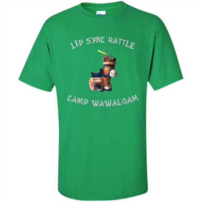Lip Sync Camp T-shirt Camp Wawaloam Irish Green