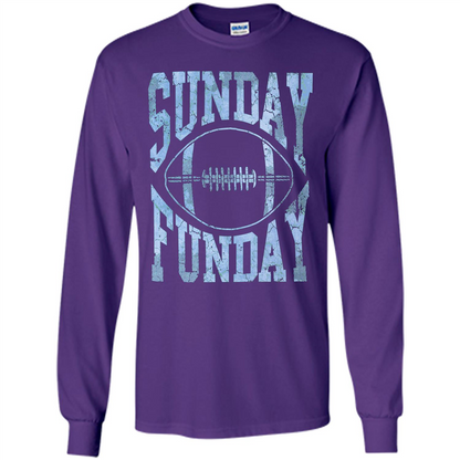 Football T-shirt Sunday Funday Football SeasonT-Shirt Purple