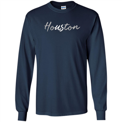 Houston Us Novelty Graphic T-shirt Navy