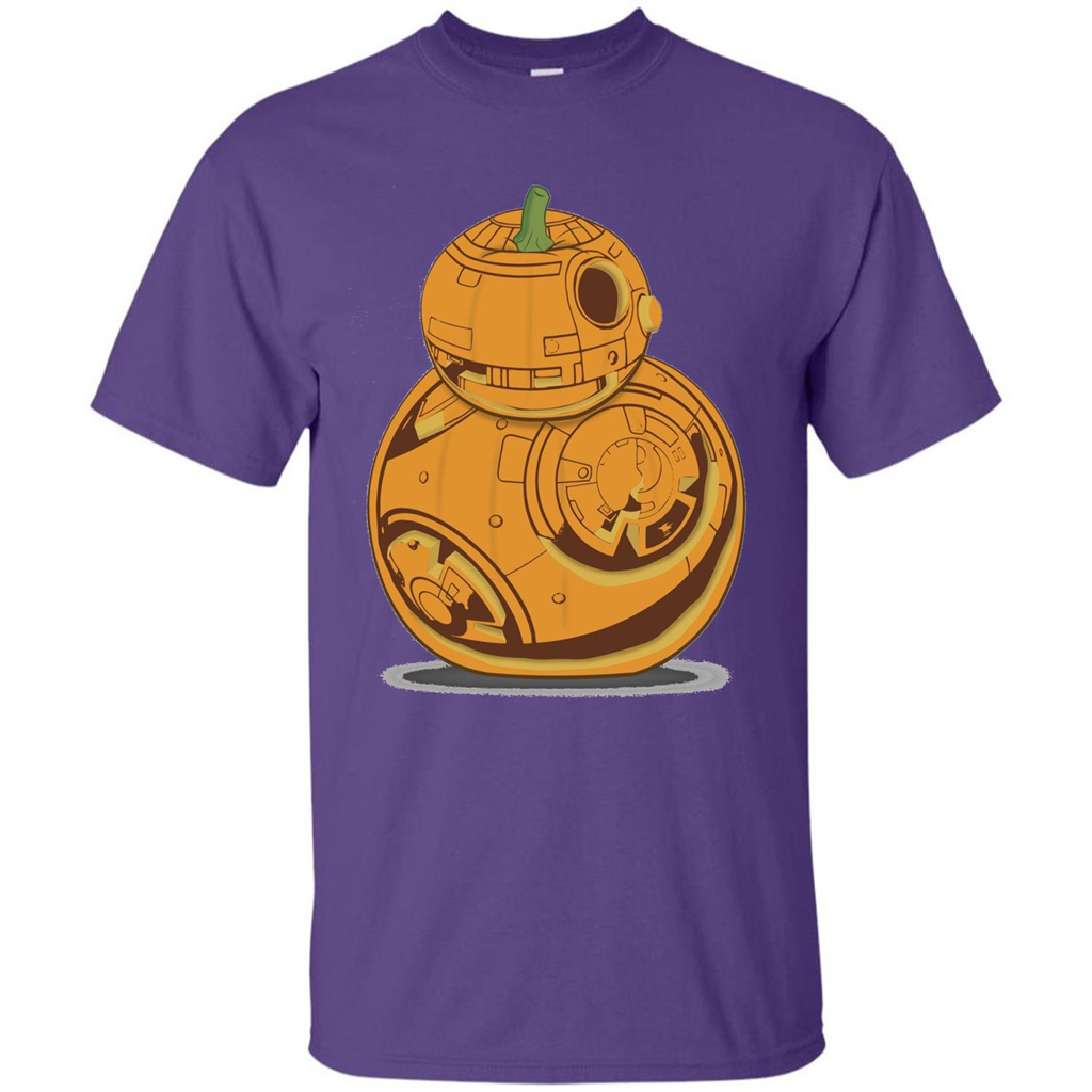 BB-8 Pumpkin Carving Halloween T-Shirt Purple