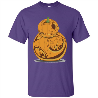 BB-8 Pumpkin Carving Halloween T-Shirt Purple