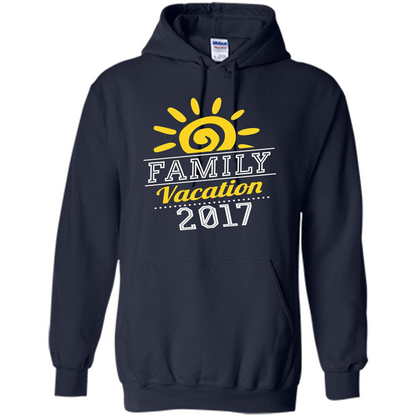 Summer T-shirt Family Vacation 2017 T-shirt Navy