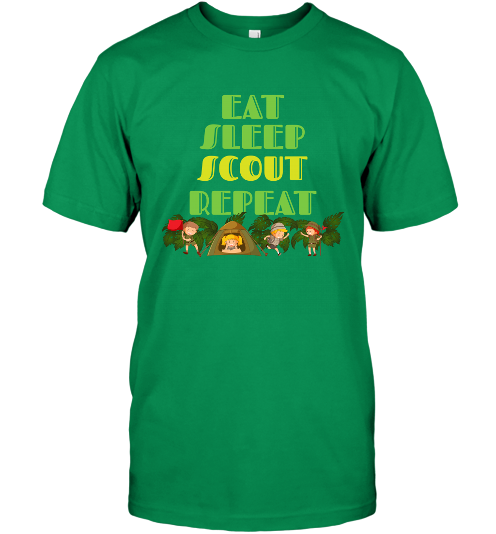 Eat Sleep Scout Repeat Shirt T-Shirt T-Shirt Irish Green