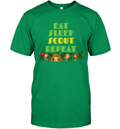Eat Sleep Scout Repeat Shirt T-Shirt T-Shirt Irish Green