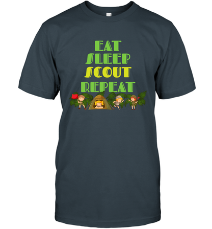 Eat Sleep Scout Repeat Shirt T-Shirt T-Shirt Charcoal