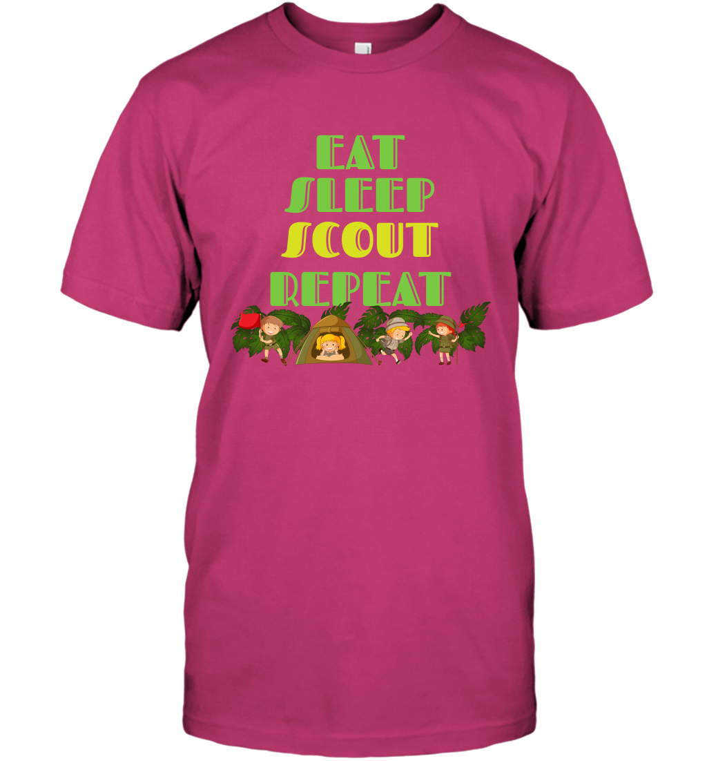 Eat Sleep Scout Repeat Shirt T-Shirt T-Shirt Heliconia