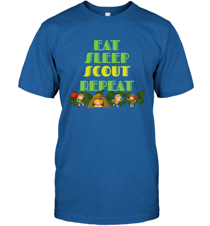 Eat Sleep Scout Repeat Shirt T-Shirt T-Shirt Royal