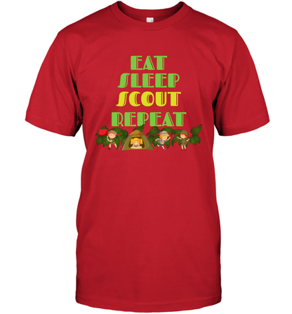 Eat Sleep Scout Repeat Shirt T-Shirt T-Shirt Red