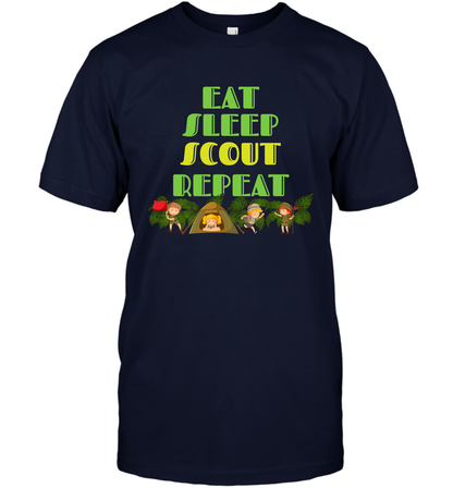 Eat Sleep Scout Repeat Shirt T-Shirt T-Shirt Navy