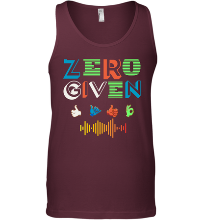 Zero Given Shirt Tank Top Tank Top Maroon