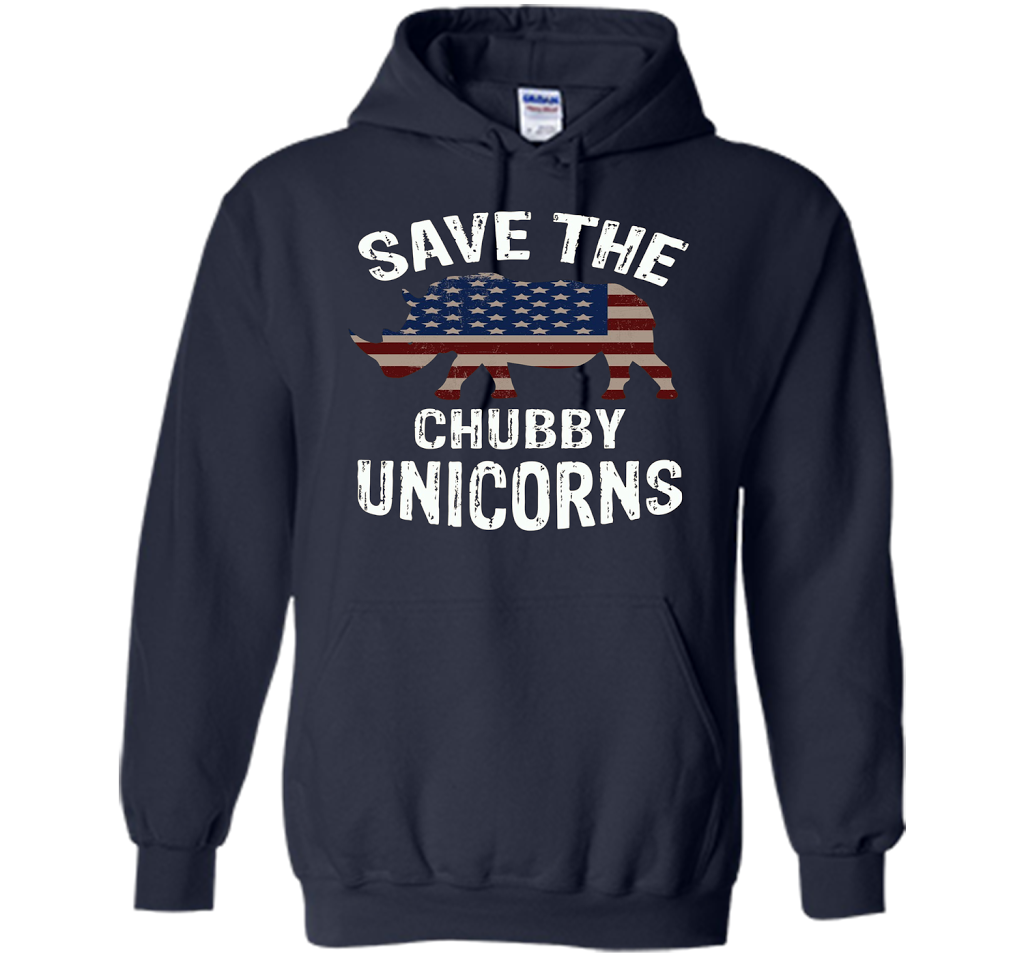 Save the Chubby Unicorns T-Shirt Funny t-shirt Navy