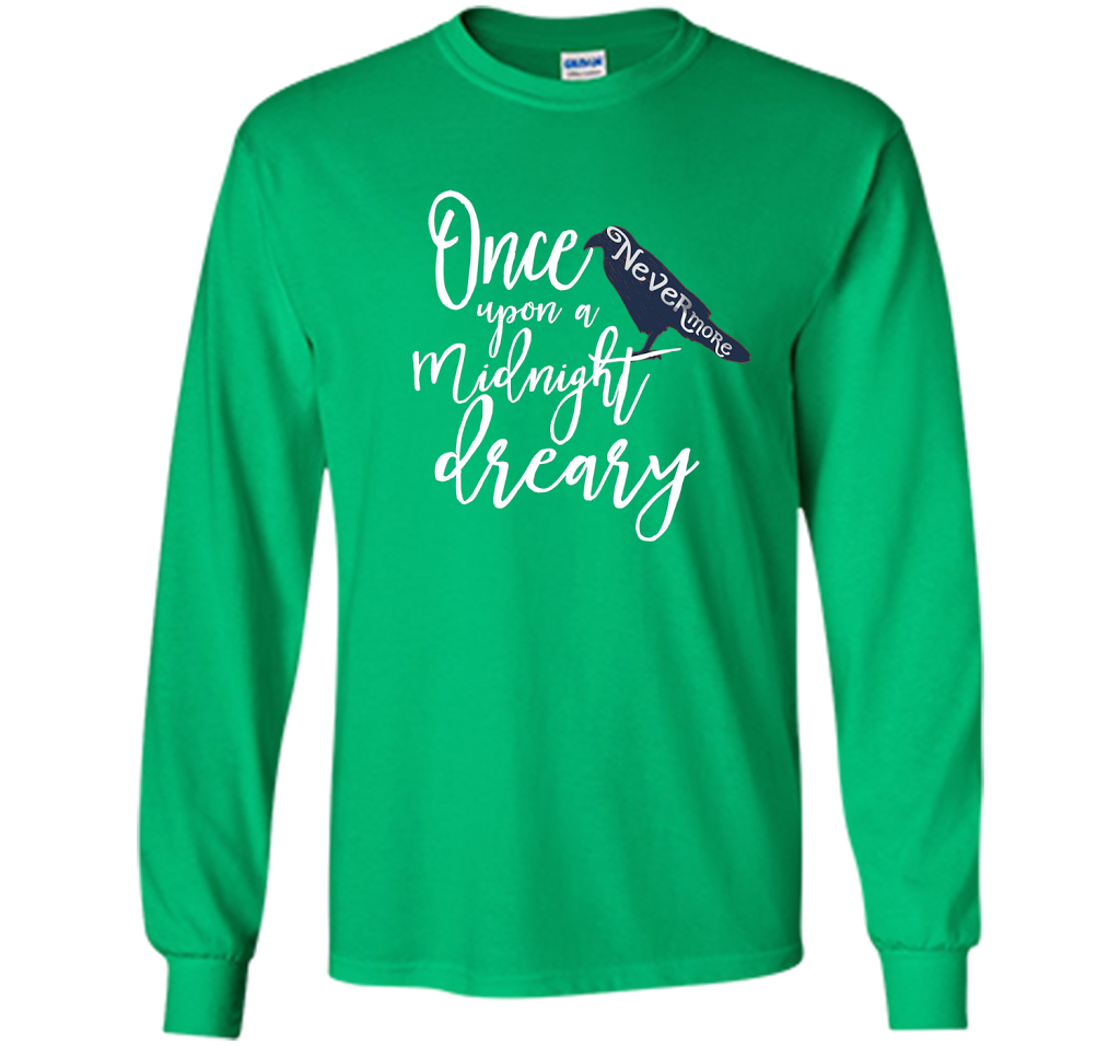 Poe Raven Shirt, Bookworm Shirt Literary Gifts cool shirt Irish Green