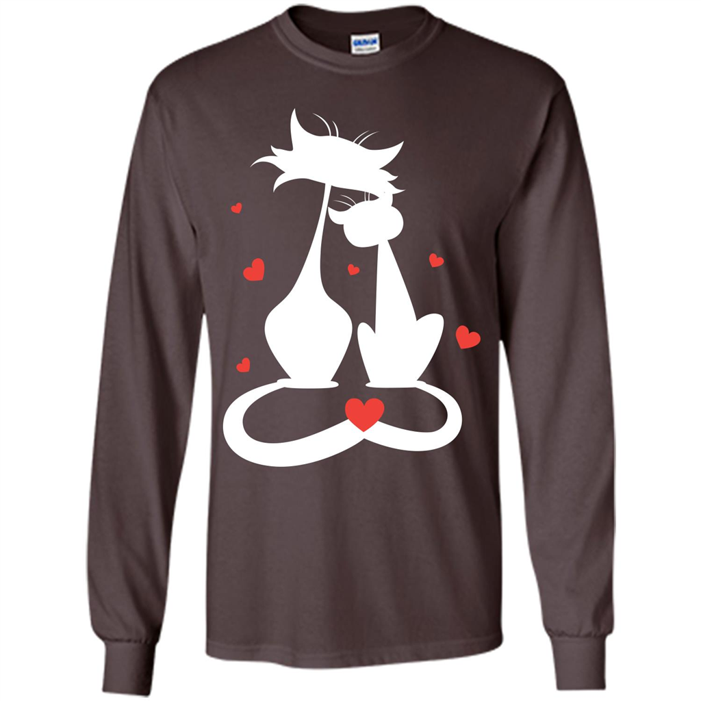 Cat Lover T-shirt Cat Couples Dark Chocolate