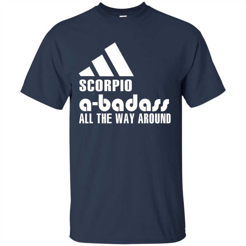 Scorpio A-Badass All The Way Around T-shirt Navy