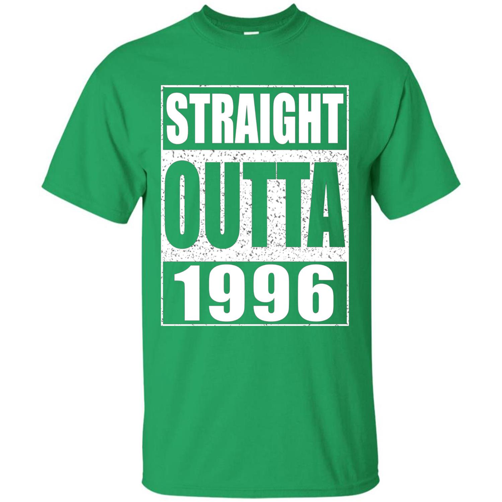 Straight Outta 1996 T-Shirt Born In 1996 Irish Green