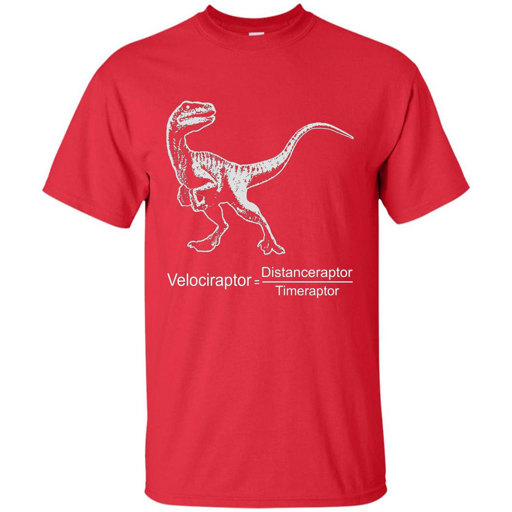Velociraptor Distanceraptor Timeraptor T-shirt Red