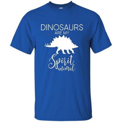 Dinosaur T-Shirt Dinosaurs Are My Spirit Animal Royal