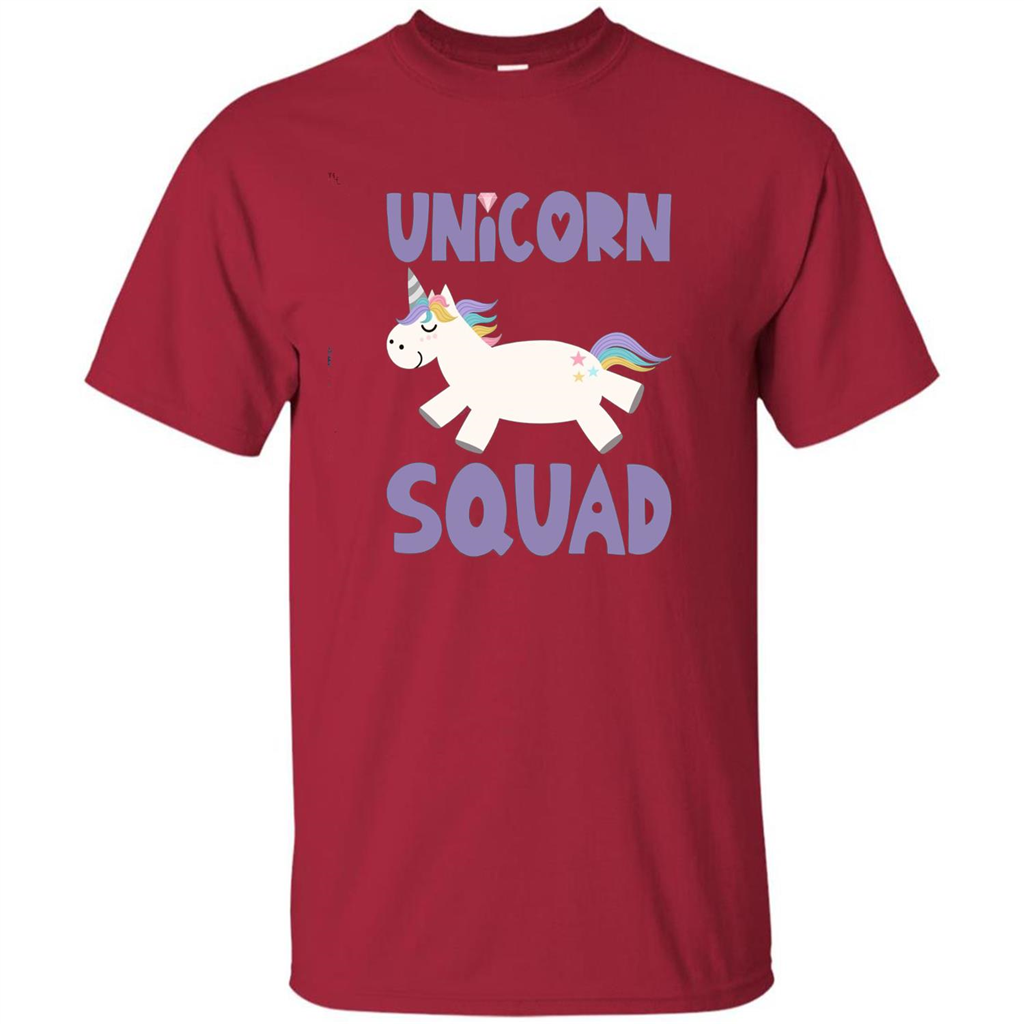Unicorn Squad T-shirts Rainbow Fantasy Gift Princess Costume T-shirt Cardinal