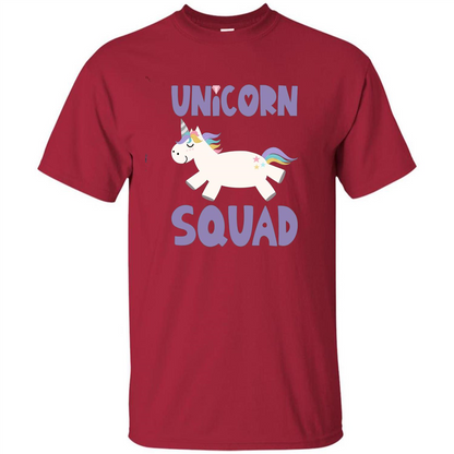 Unicorn Squad T-shirts Rainbow Fantasy Gift Princess Costume T-shirt Cardinal