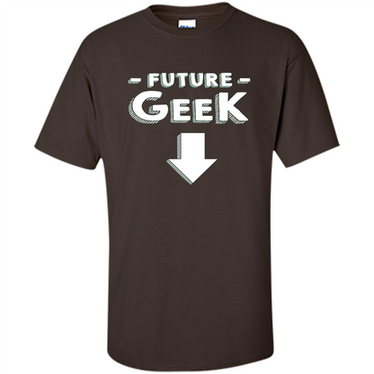 New Mommy T-shirt Future Geek Dark Chocolate