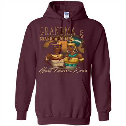 Family T-shirt Grandma Granddaughter Best Team Ever T-shirt