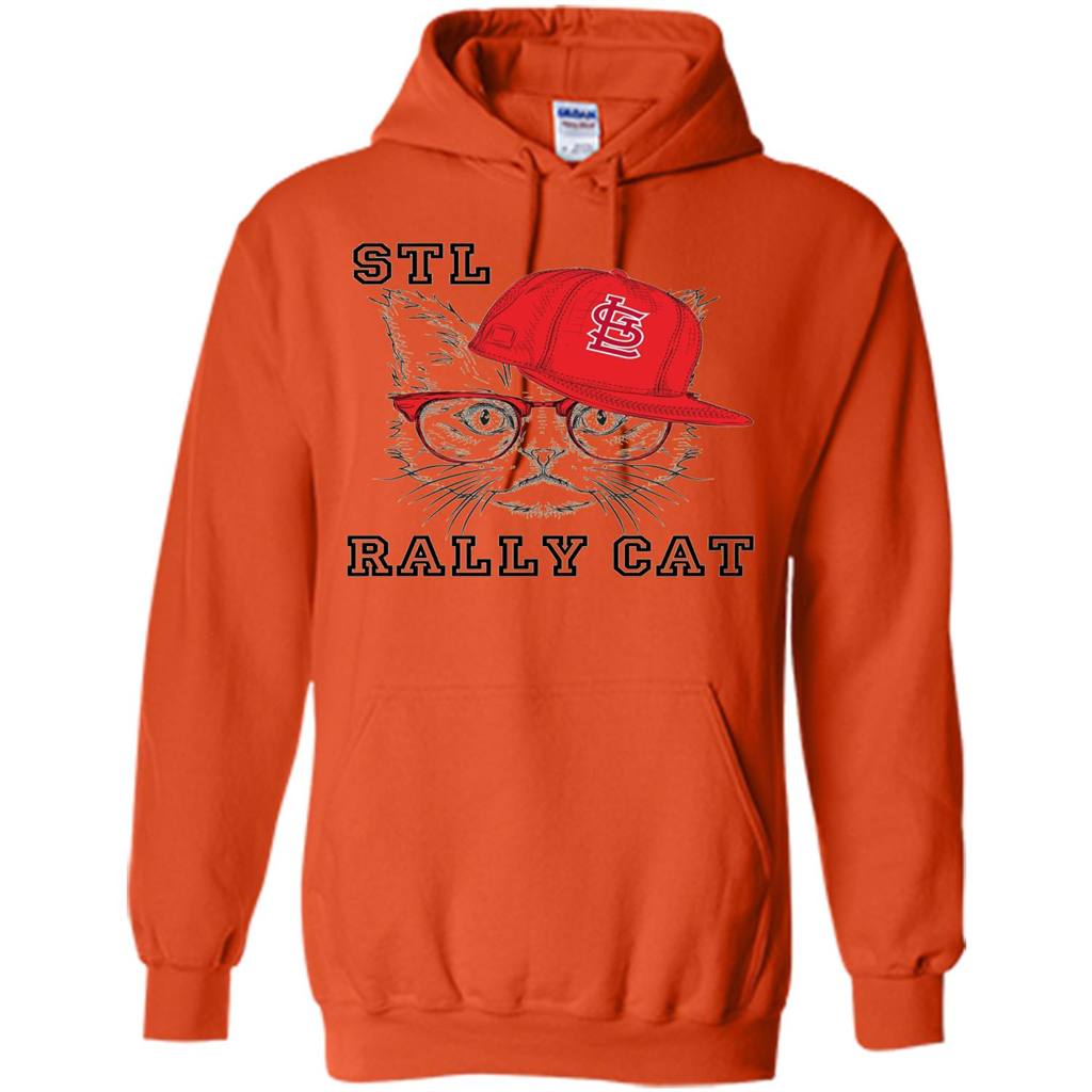 STL Rally Cat T-Shirt Saint Louis Rally Cat T-shirt Orange
