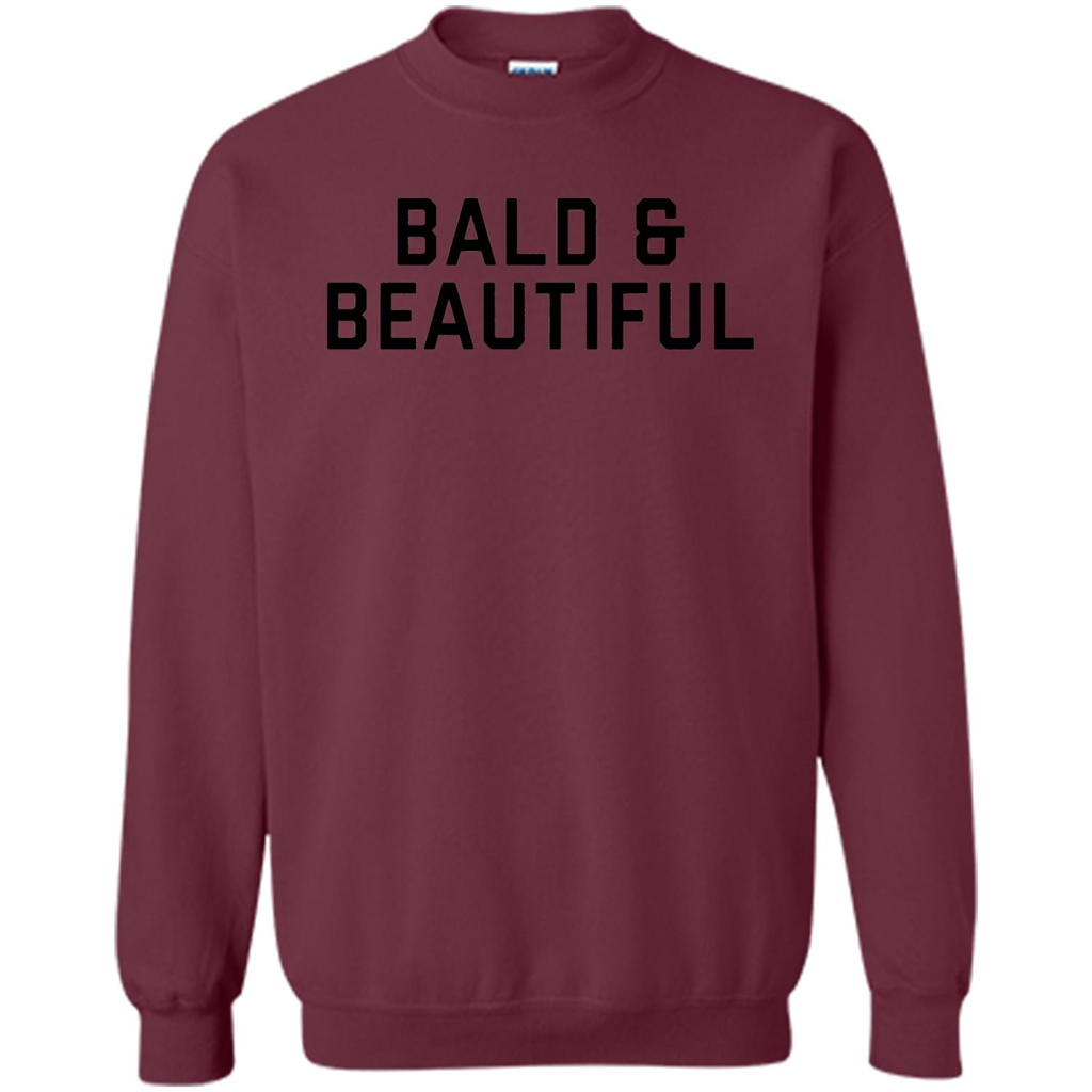 Bald and Beautiful T-shirt Maroon