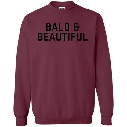 Bald and Beautiful T-shirt Maroon