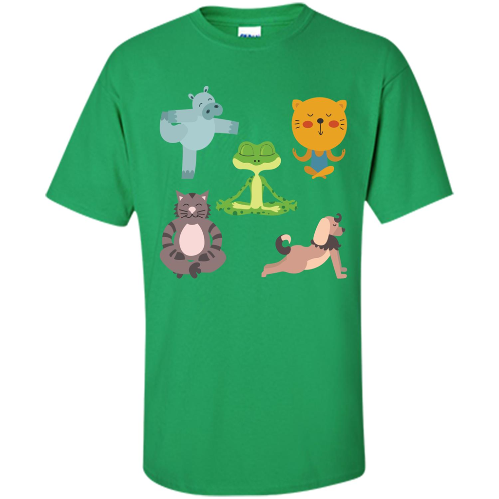 Yoga Animals T-shirt Sphynx Yoga Irish Green