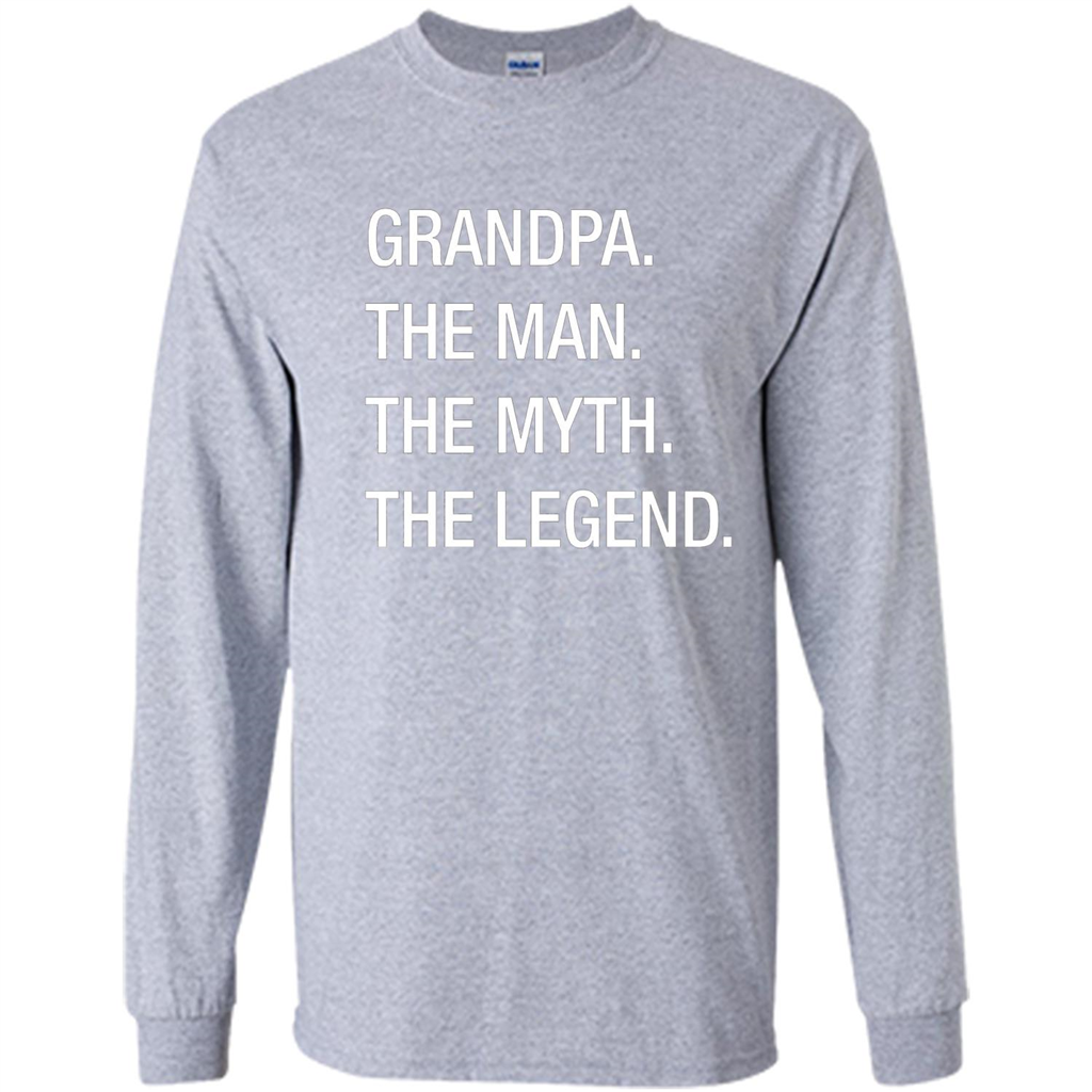 Grandpa The Man The Myth The Legend T-shirt Sport Grey