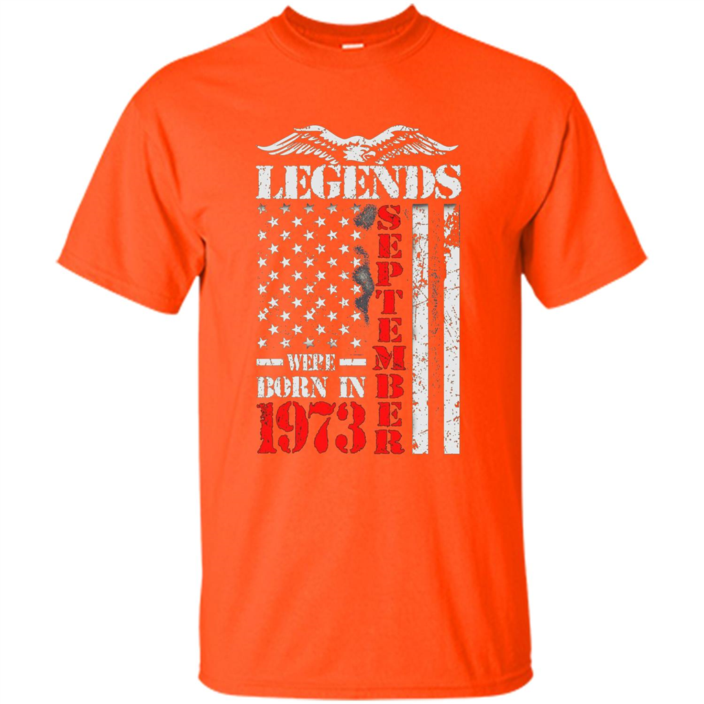 Legends Were Born In September 1973 T-shirt Orange