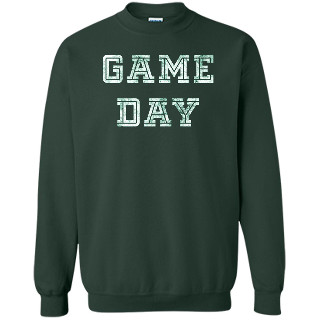 Game Day Football T-Shirt For Football Fans Forest Green