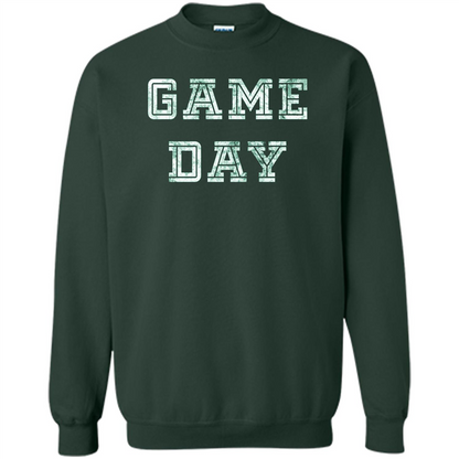Game Day Football T-Shirt For Football Fans Forest Green
