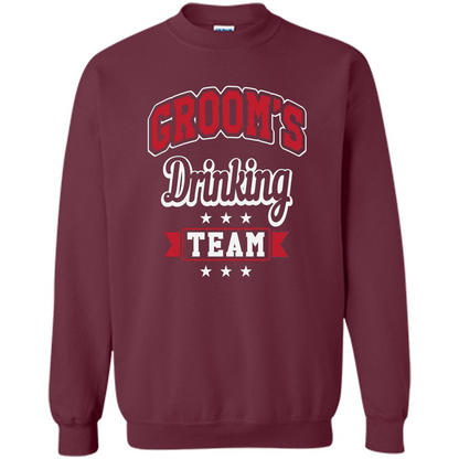 Funny Groom's Drinking Team T-shirt Bachelor Party