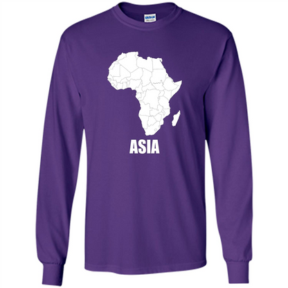Africa Asia Funny t-shirts - Humor T-shirts Purple