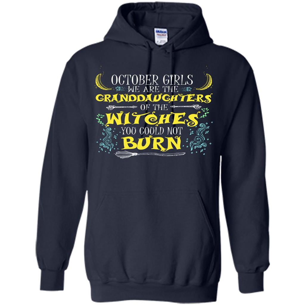 Halloween T-shirt October Girls T-shirt Navy