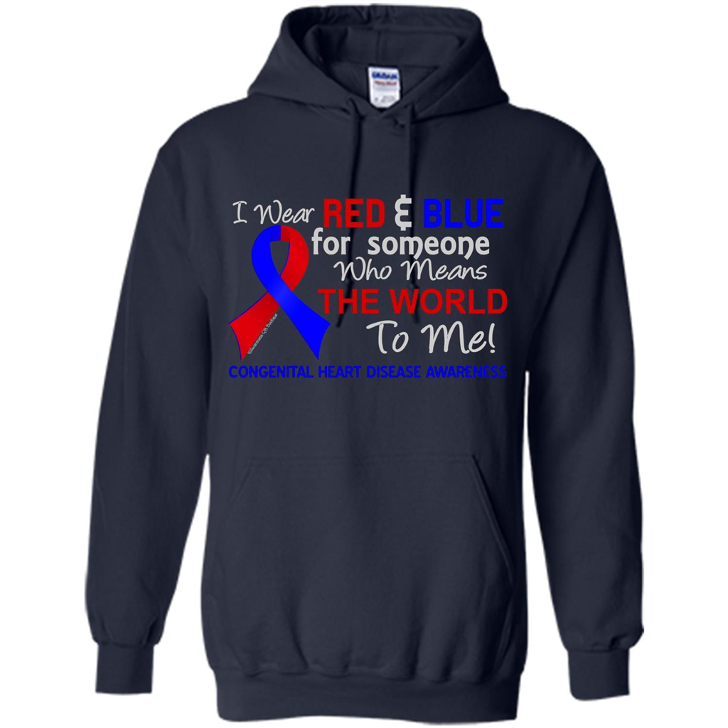 Congenital Heart Disease CHD T-Shirt Means The World To Me Navy