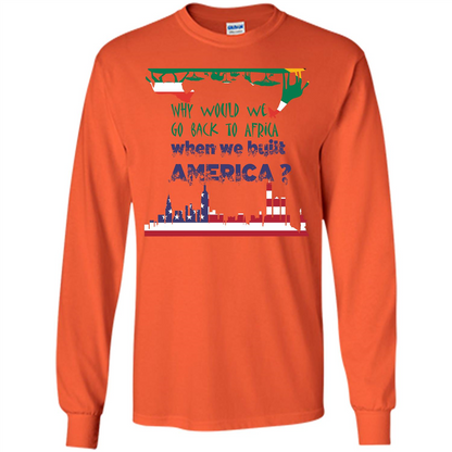 Africa - America T-shirt Build America Orange