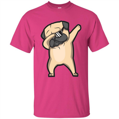 Dabbing Pug Shirt - Cute Funny Dog Dab T-shirt Heliconia