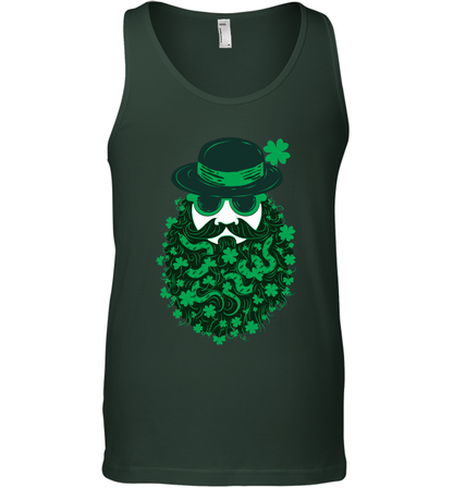Irish Man Bread Shirt Tank Top Forest Green