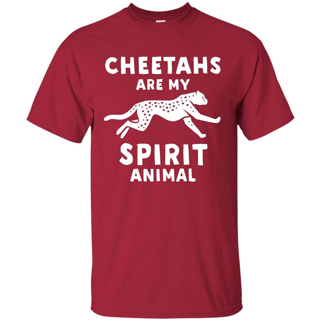 Cheetahs Are My Spirit Animal T-shirt Cardinal