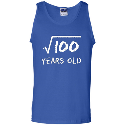 Square Root Of 100 T-shirt 10th Birthday 10 Years Old T-Shirt Royal