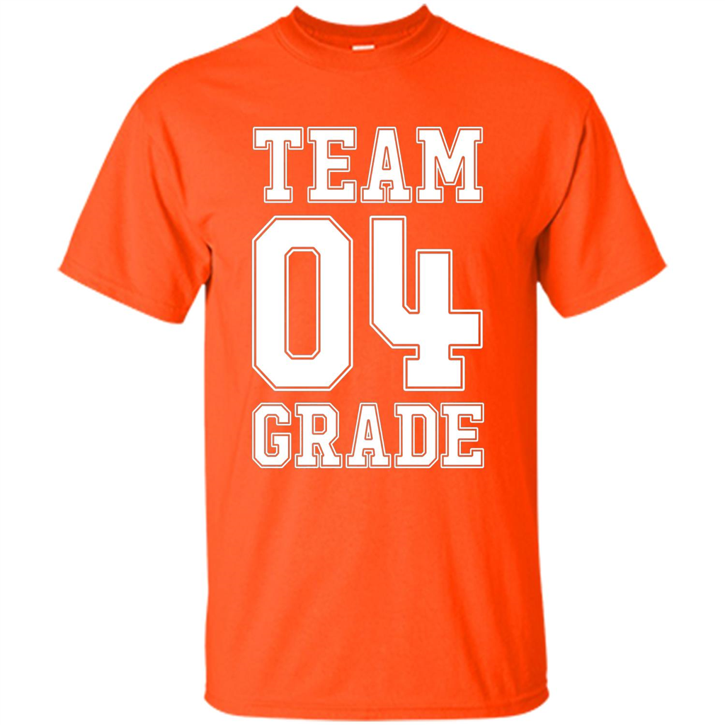 Team Fourth Grade T-shirt Team 4th Grade Back To School T-Shirt Orange