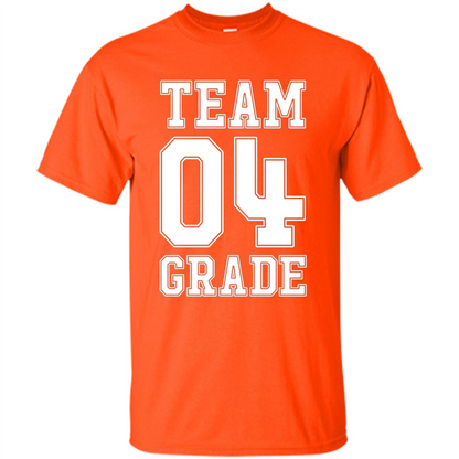 Team Fourth Grade T-shirt Team 4th Grade Back To School T-Shirt Orange
