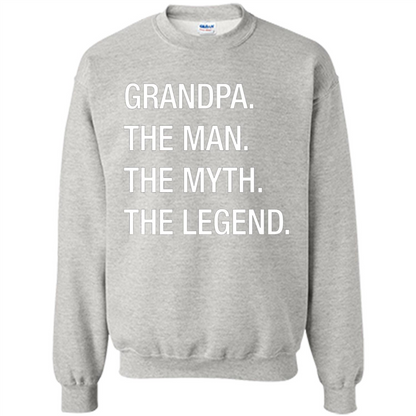 Grandpa The Man The Myth The Legend T-shirt Ash