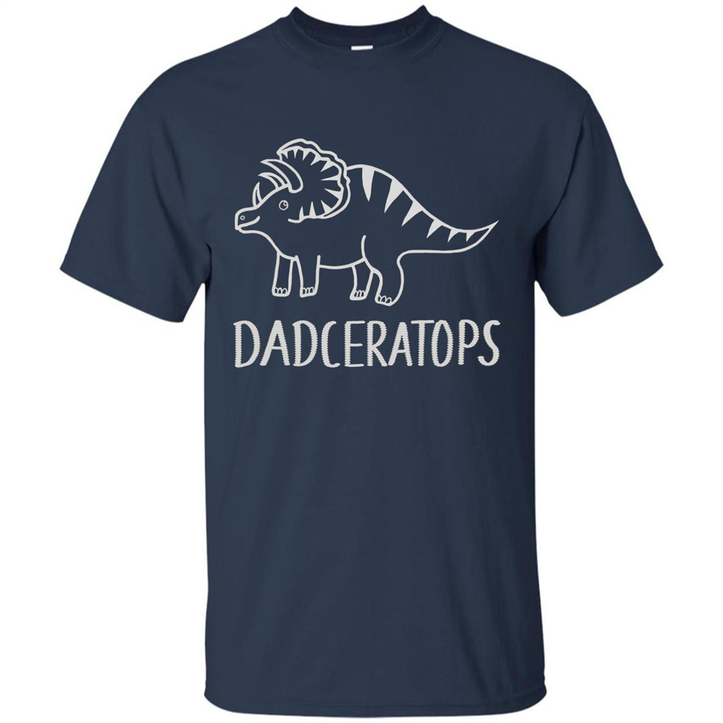 Dinosaur Family Triceratops T-shirt Navy